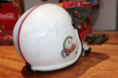 Beautiful Vintage Kids Helmet - Made In Spain