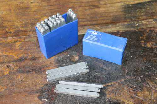 Vintage Set of Letter Stamps - 3mm Gravurem