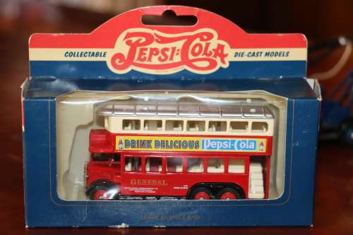 Lledo Collectors Die Cast Models - Pepsi-Cola 1931 AEC Renown Double Deck Bus