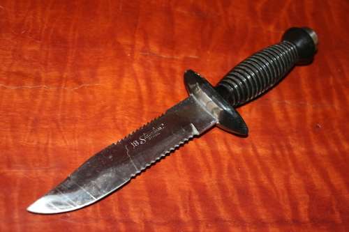 Beautiful Vintage Stainless Steel Diving Knife
