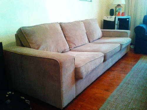 Mr Price 3 Seater Couch / sofa - Grey Cordroy
