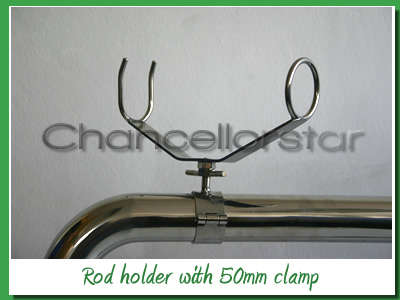 Stainless steel adjustable fishing rod holder - includes free delivery