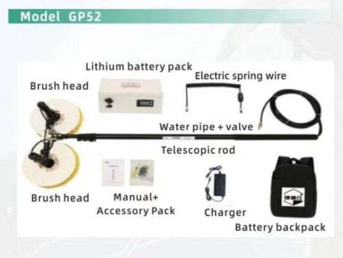 Double-Headed Electric Photovoltaic Cleaning Machine-Telescopic rod length 9m