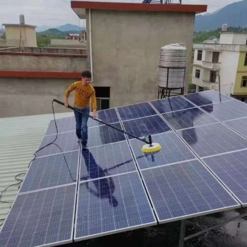 Double-Headed Electric Photovoltaic Cleaning Machine-Telescopic rod length 5.5m