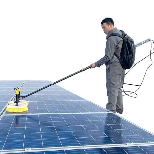 Double-Headed Electric Photovoltaic Cleaning Machine-Telescopic rod length 5.5m