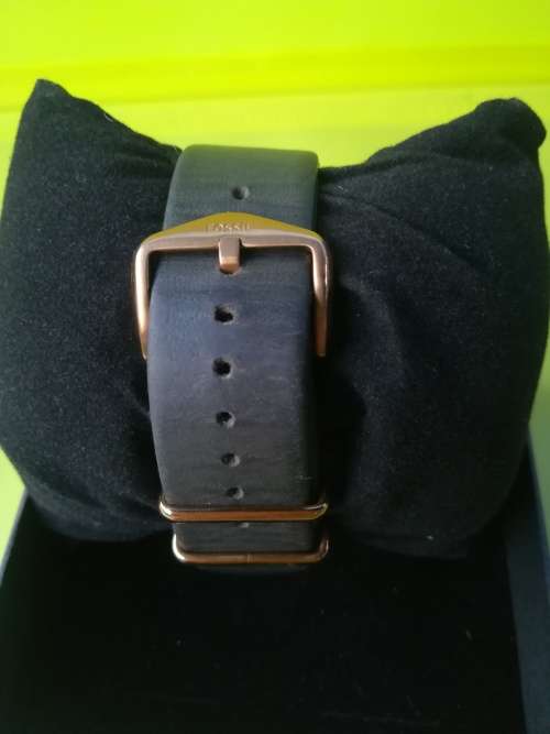 Fossil Q Gazer Ladies Hybrid Smartwatch (FTW1116) Rose Gold Dial Leather Strap