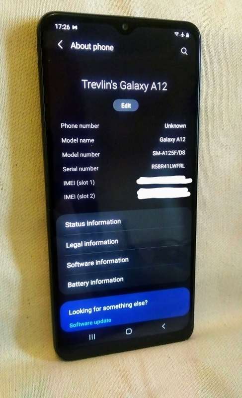 Samsung Galaxy A12 (64GB Storage) dual sim Smart phone, Barely used.
