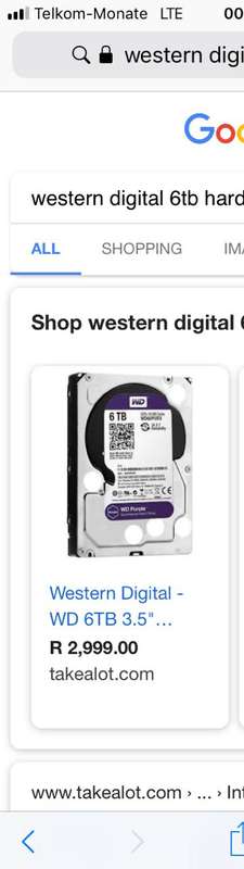 6TB WESTERN DIGITAL