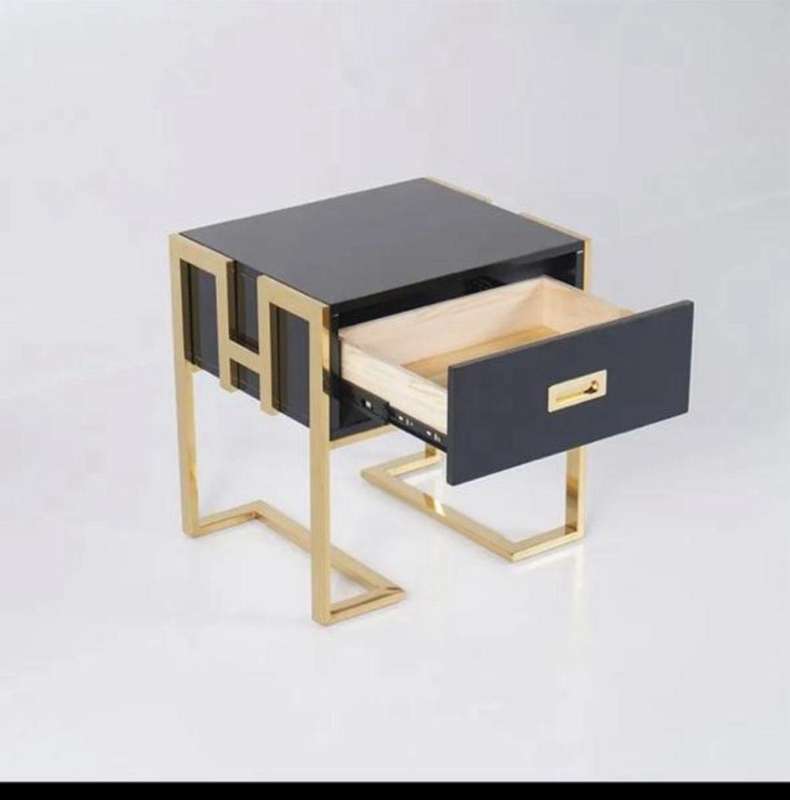 Efurn- one drawer side table white
