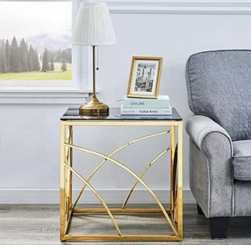 Lux gold side table