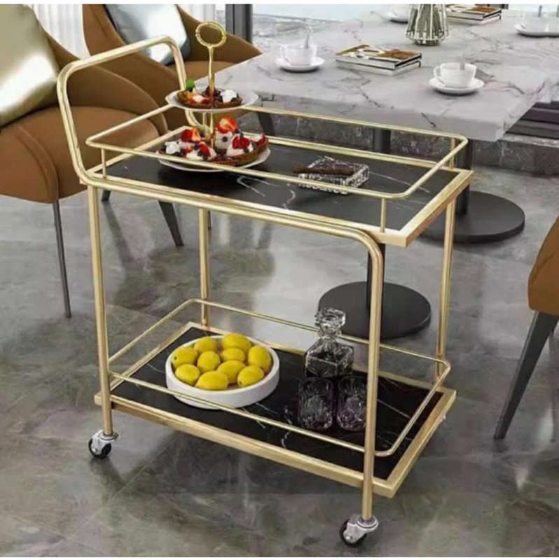 2 tier serving trolley