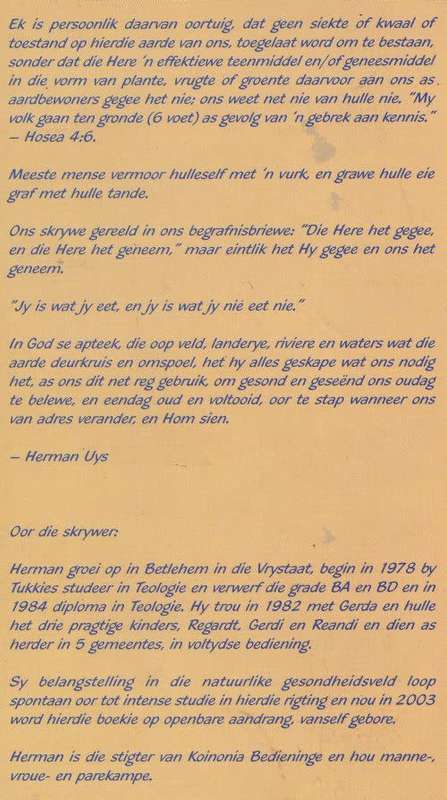 GOD SE APTEEK by Herman Uys