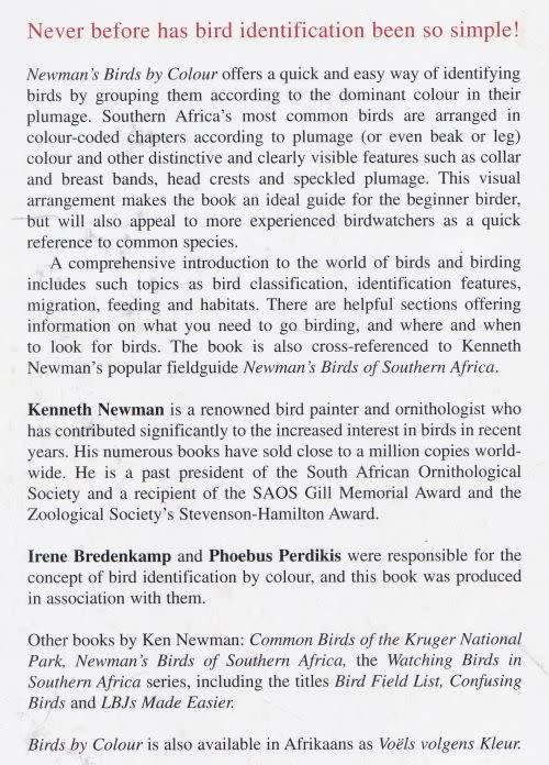 NEWMAN`S BIRDS BY COLOUR by Kenneth Newman