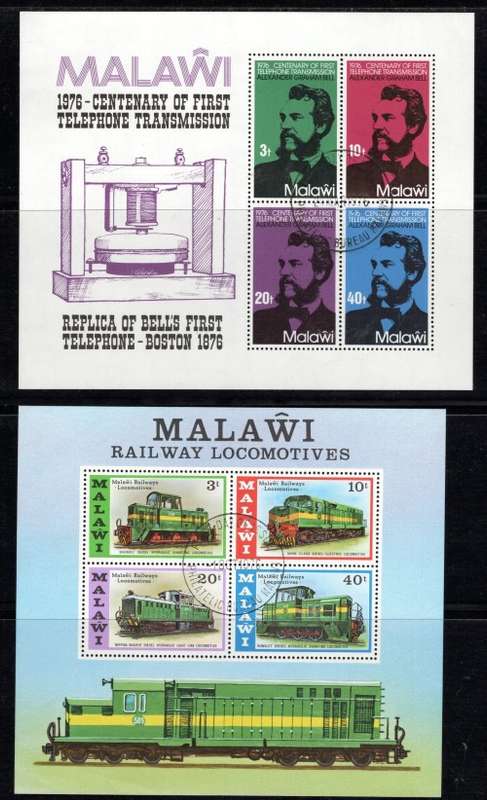 MALAWI (8 Miniature sheets)
