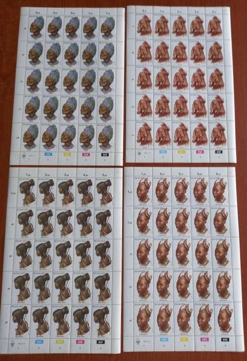 SOUTH WEST AFRICA (1982 HEAD-DRESSES) FULL SHEETS