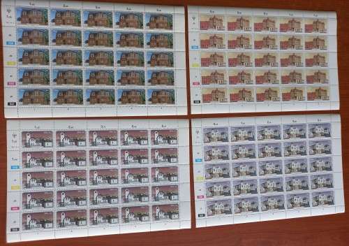 SOUTH WEST AFRICA (1981 LUDERITZ BUILDINGS) FULL SHEETS