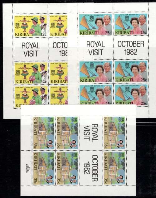 KIRIBATI (1982 Royal Visit) FULL SHEETS