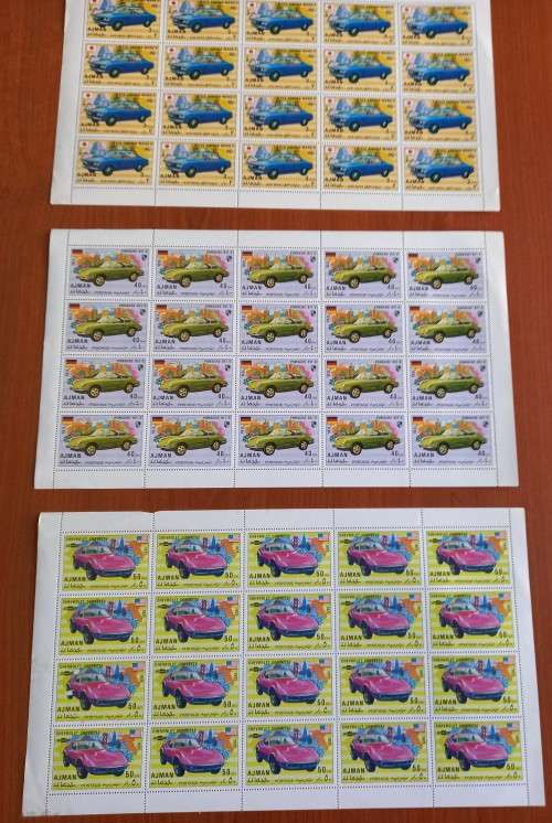 AJMAN (3 COMPLETE SHEETS)