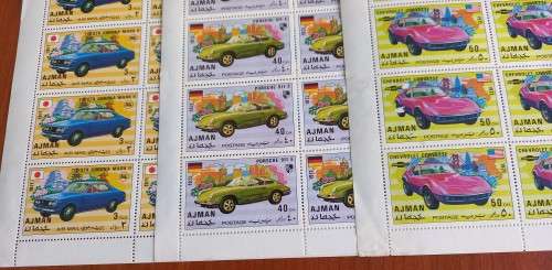 AJMAN (3 COMPLETE SHEETS)