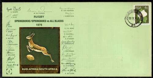 SOUTH AFRICA (1976 All Blacks Tour) x 4 Covers