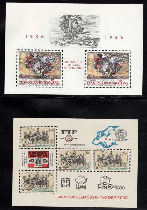 CZECHOSLOVAKIA (4 Sheetlets)