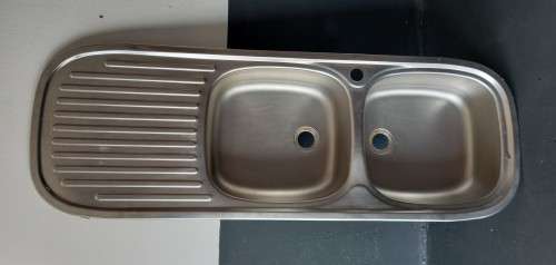 STAINLESS STEEL 2 BASIN KITCHEN SINK