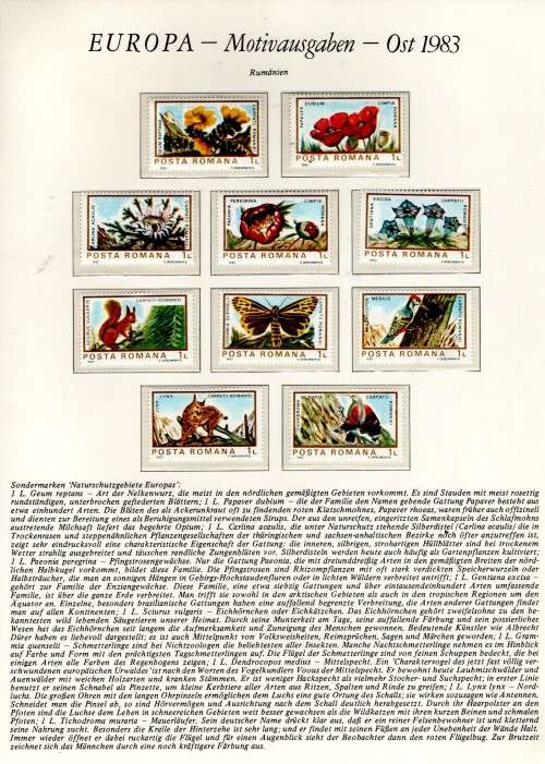 ROMANIA (1983 EUROPA)