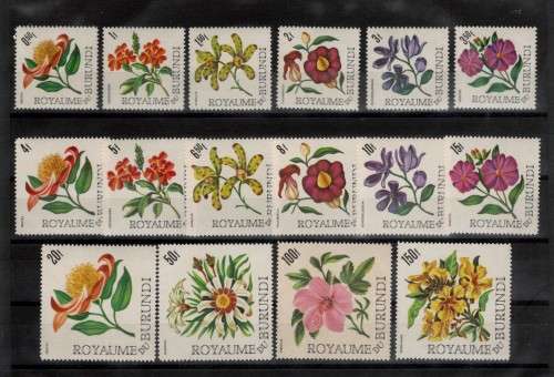 BURUNDI (1966) Flowers set
