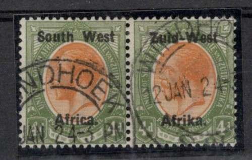 SOUTH WEST AFRICA (Kings Heads 4d Type 1A)