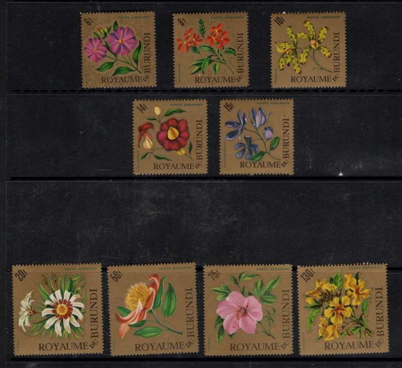 BURUNDI (1966 AIR-FLOWERS)