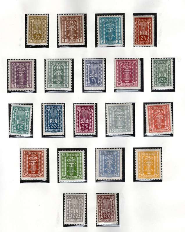 AUSTRIA (1922 / 4) 2 pages