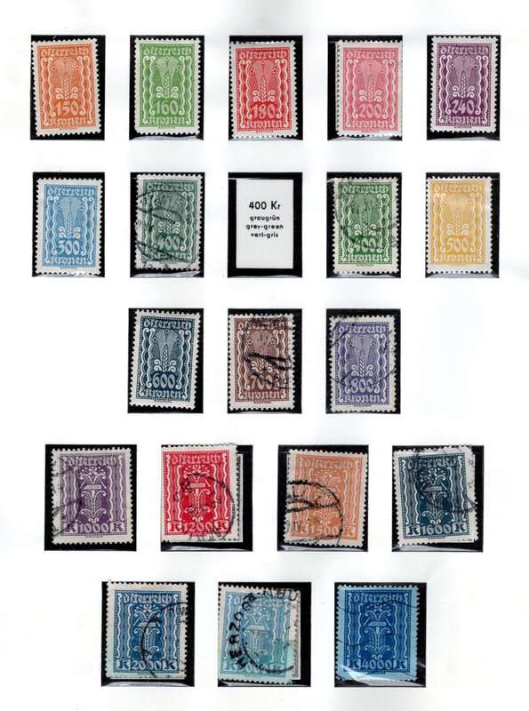 AUSTRIA (1922 / 4) 2 pages