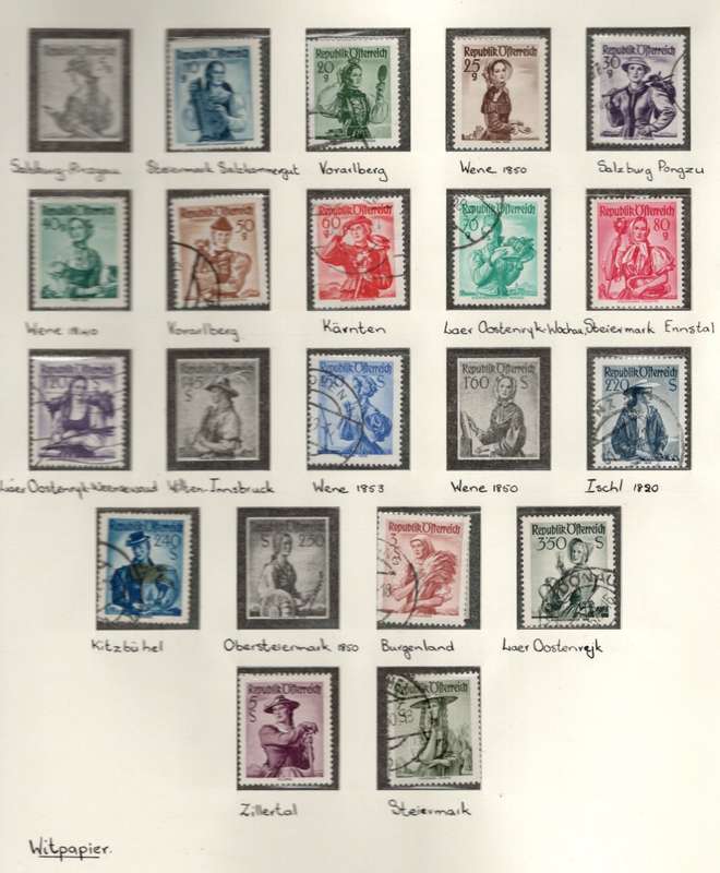 AUSTRIA (1948 Provincial Costumes) 3 Pages