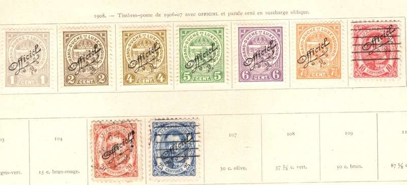LUXEMBOURG (1908 Officials)