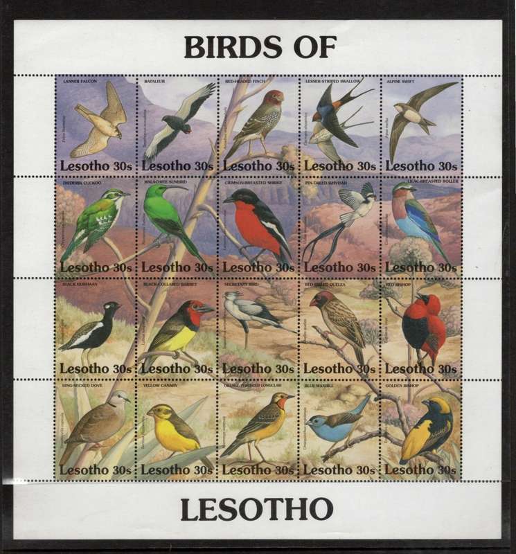 LESOTHO (1992 Birds)