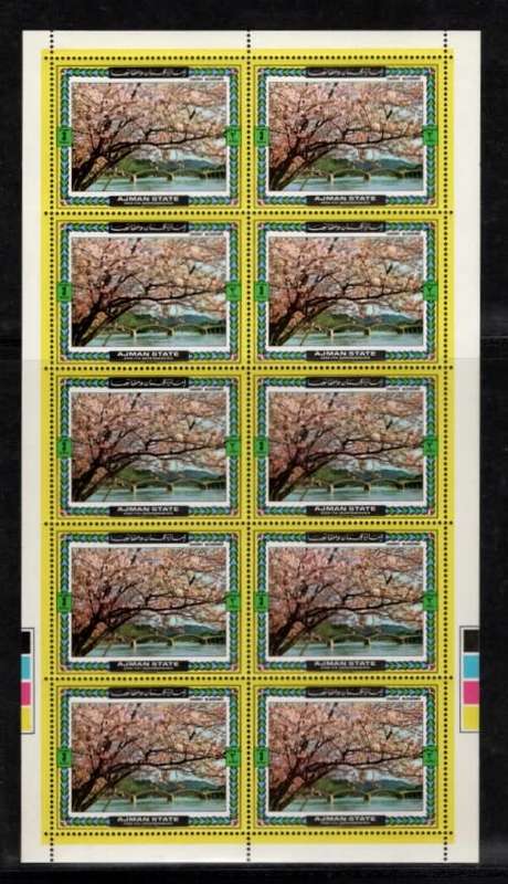 AJMAN (Cherry Blossoms) Full Sheets