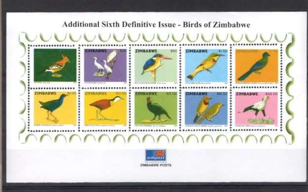 ZIMBABWE (2007 Birds)