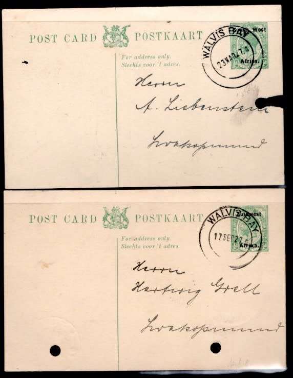 SOUTH WEST AFRICA (2 x Postcards)