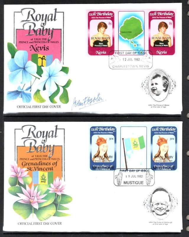 ROYAL BABY (FDC's x 14)