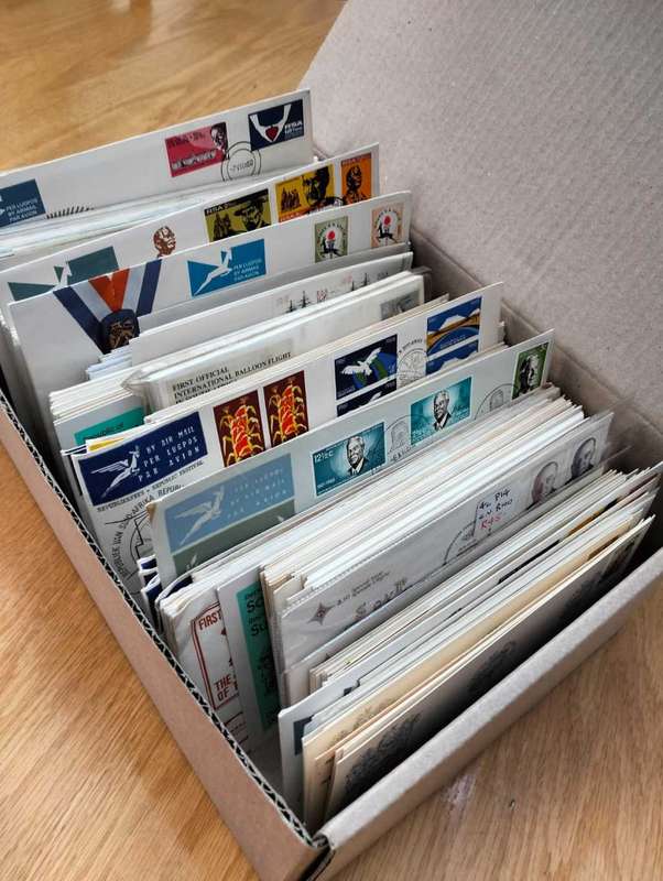 BOX OF  FDC`s (250 + covers)