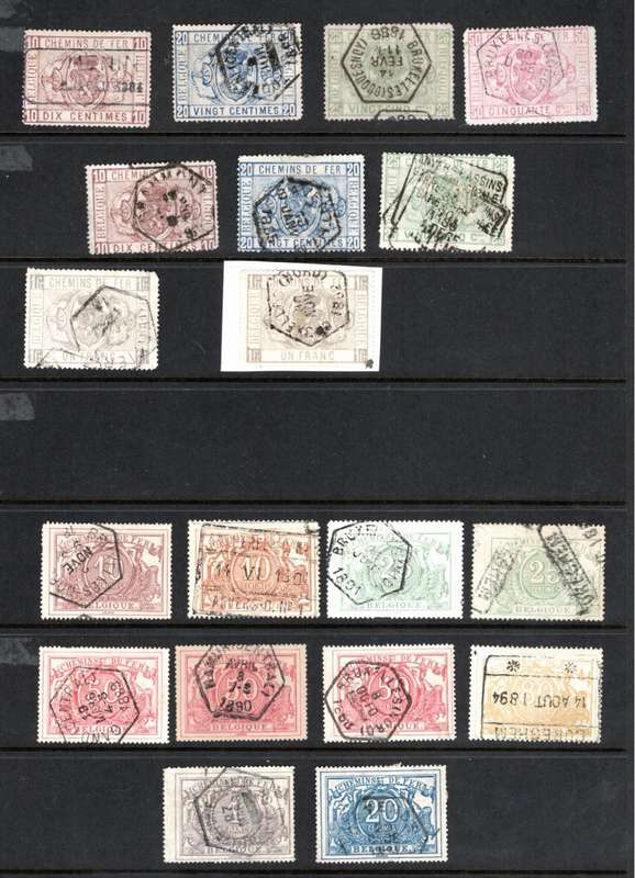 BELGIUM (Railway Parcel Stamps)