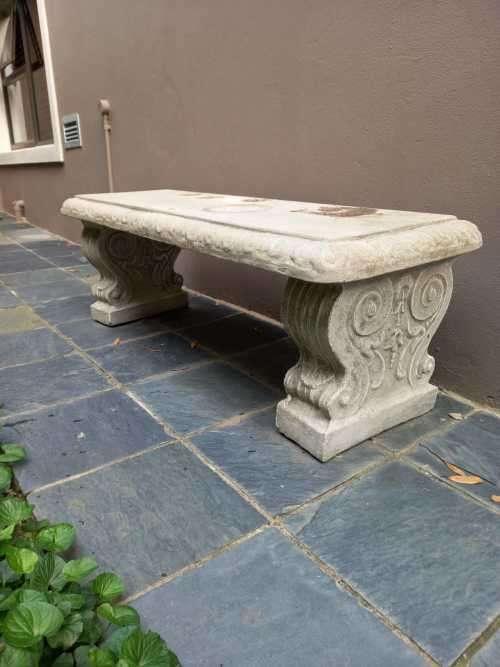 CONCRETE GARDEN BENCH