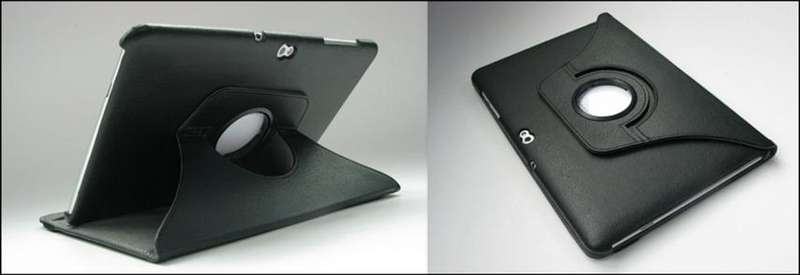 Samsung galaxy tab 10.1 p7500/p7510 flip cover + free screen protector