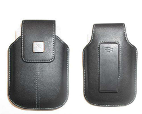 Blackberry power saving leather belt clip pouch