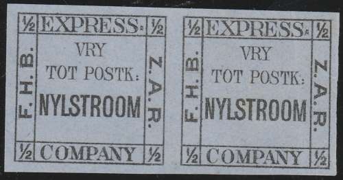 NYLSTROOM EXPRESS 1/2 d MINT PAIR MNH