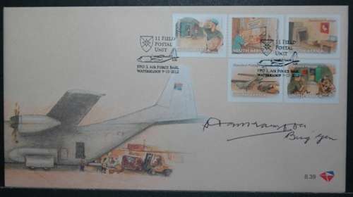 FDC 8.39 SOUTH AFRICA FIELD POST UNIT SIGNED BY BRIGADER GENERAL KAMFFER