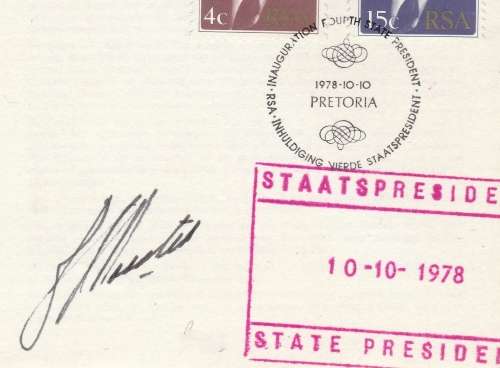 JOHN VOSTER FDC INAUGURATION SIGNED MISPLACED PRESIDENTIAL CACHE