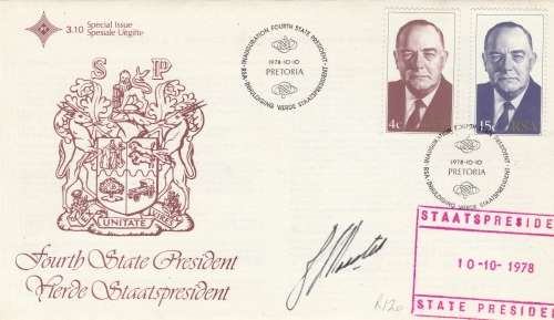 JOHN VOSTER FDC INAUGURATION SIGNED MISPLACED PRESIDENTIAL CACHE