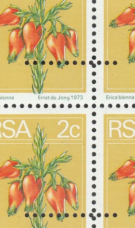 RSA 1974 2c DEF AMAZING MISPERF PART ARROW BLIND PERF IN MISSPERF