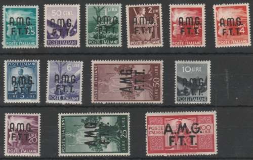 SCARCE TRIESTE A( ITALY ) SHORT SET MINT  CV R6000+ FULL